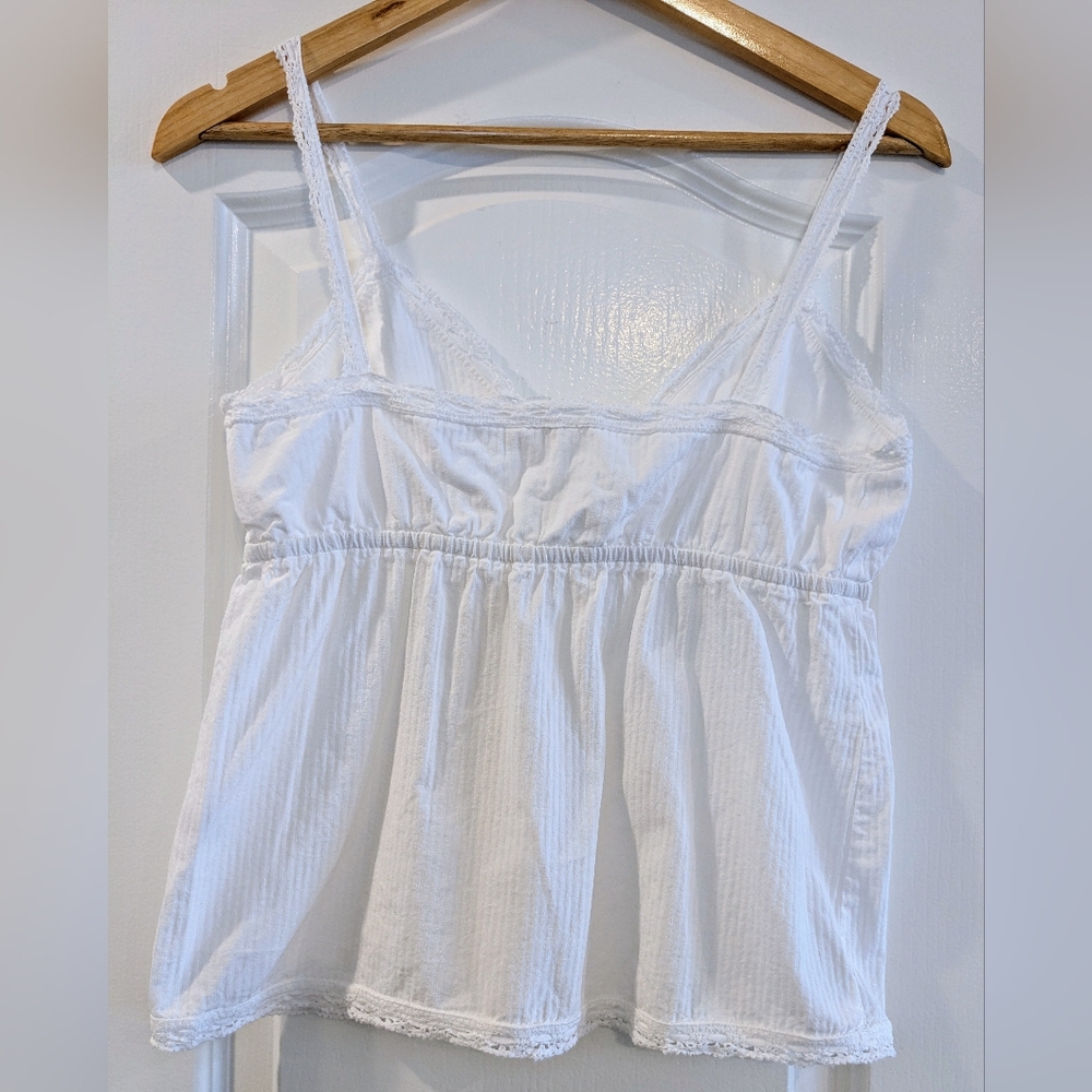 Brandy Melville/John Galt White Edith Lace Tank Top Coquette Cottagecore Fairy - Picture 6 of 10